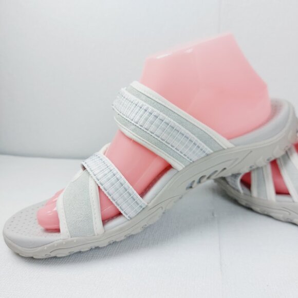 Skechers Women's Ivory White Reggae Suede Slip-On Slide Sandal Size US 8.5 - Picture 9 of 12